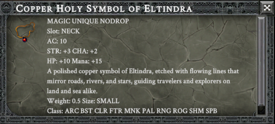 COPPER HOLY SYMBOL OF ELTRINDRA item card